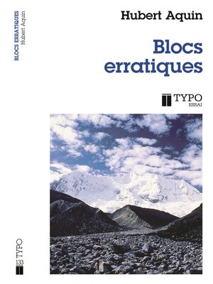cover image of Blocs erratiques